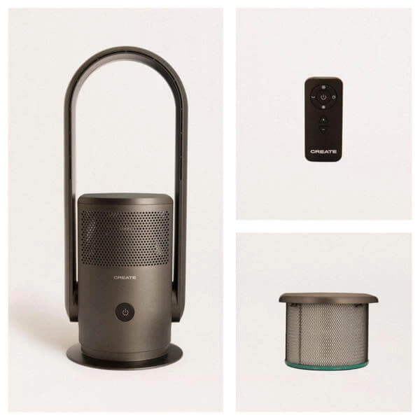 CREATE AIR PURE STUDIO Schwarz - Luftbefeuchter 4 CREATE AIR PURE STUDIO Schwarz - Luftbefeuchter – Bild 2